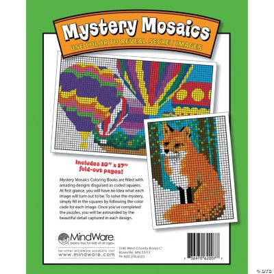 Mystery Mosaics Book 4, Older Adults, Adult Coloring Books - Mindware