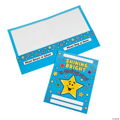 12 “Shining Bright In Kindergarten!” Folders