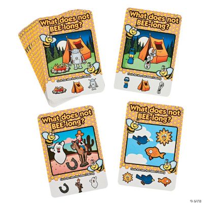24 Busy Bee “What Does Not Bee-long?” Activity Cards