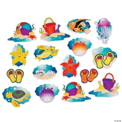 48 Seaside Learning Cutouts