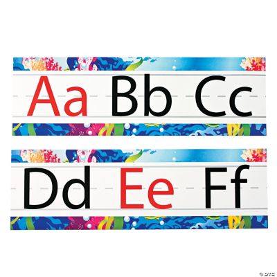 6 Pc. Seaside Learning Alphabet Strip