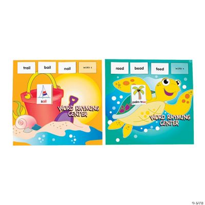 154 Pc. Seaside Learning Rhyming Words Game Center