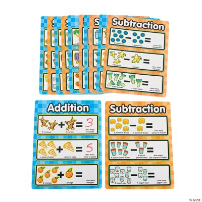 12 Monkey Marketplace Dry Erase Addition/Subtraction Sheets
