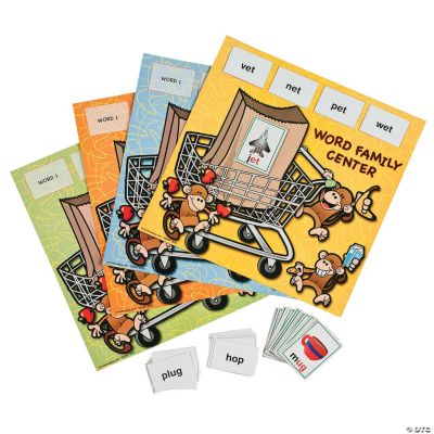 154 Pc. Monkey Marketplace Word Family Center