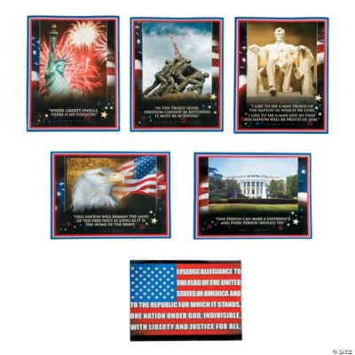 6 Pc. Patriotic Poster Set