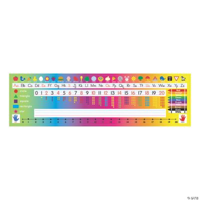 24 Desk Plates - Letters & Numbers
