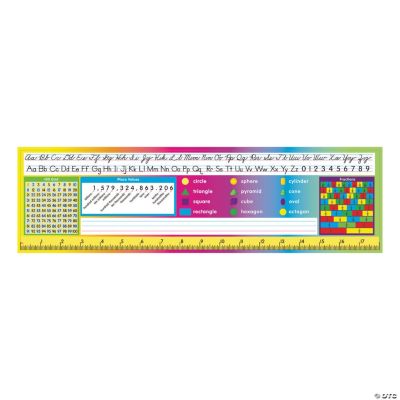 24 Desk Plates - Cursive & Numbers