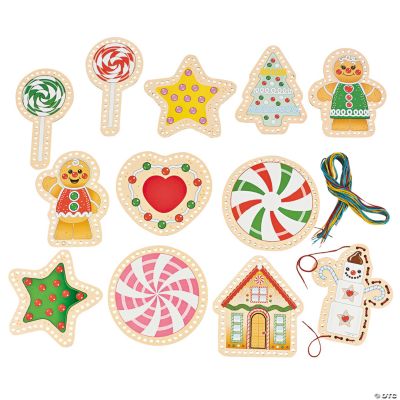 Gingerbread Lacing Cards