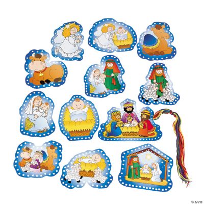 Nativity Lacing Cards