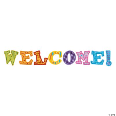 8 Pc. Welcome! Letters Bulletin Board Set