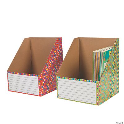 2 Color Dots Wide Book Holders