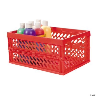 Red Foldable Storage Crate