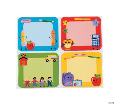School Days Name Tags