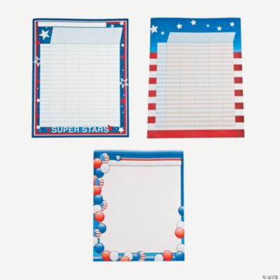 3 Pc. Patriotic Chartlet Set