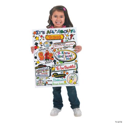 Color Your Own “It’s All About Faith” Posters