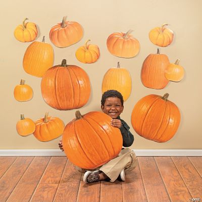 50 Jumbo Pumpkin Classroom Cutouts