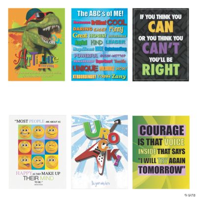 6 Character Building Posters