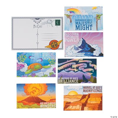 Awesome Adventure Postcard Bulletin Board Cutouts
