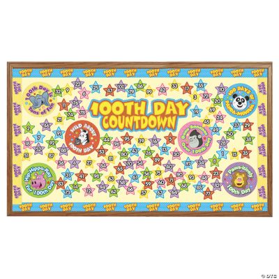 “100th Day Of School” Countdown Bulletin Board Set