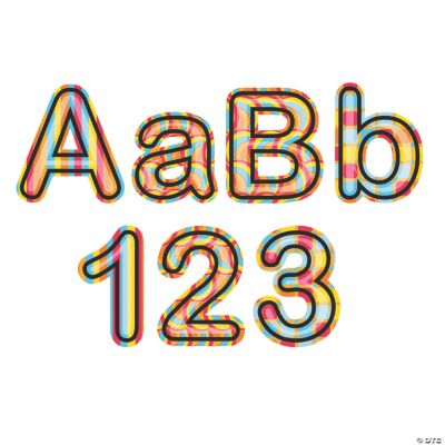 Fire Truck Letters & Numbers