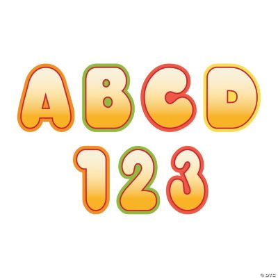 Pumpkin Letters & Numbers
