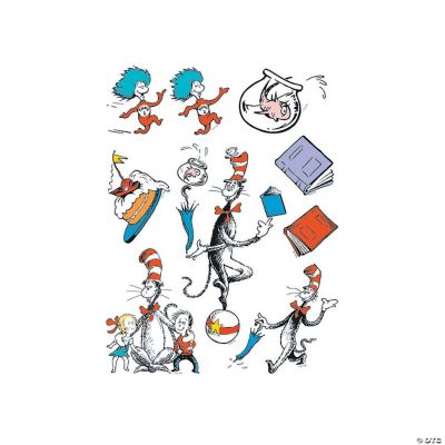 Dr. Seuss™ Cat In The Hat™ Characters Window Clings - Oriental Trading 