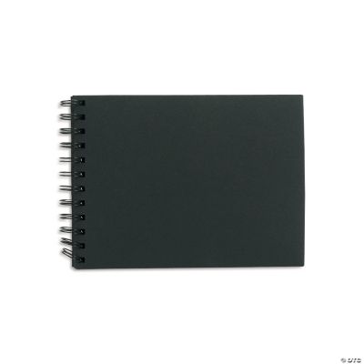6 x 8 Black Spiral Chipboard Album