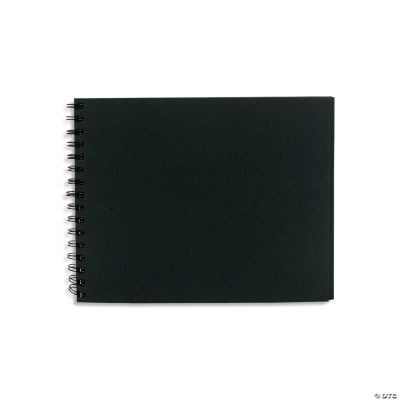 8 x 10 Black Spiral Chipboard Album
