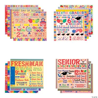 14 Pc. School Year Paper Pack
