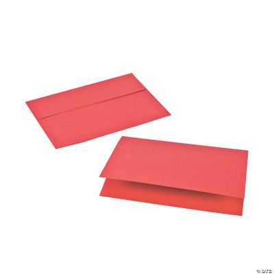 Red A7 Notecards & Envelopes