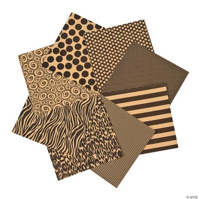 Patterned Kraft Paper Pack