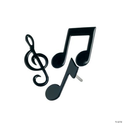 24 Music Note Brads