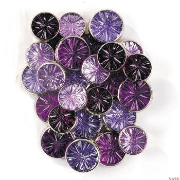 Monochromatic Jewel Brads - Purple