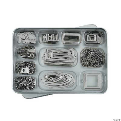 Silvertone Metallic Embellishment Kit