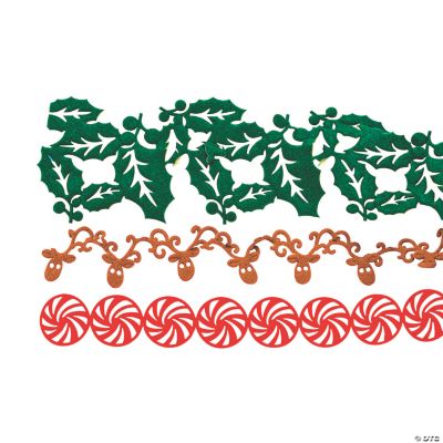 Christmas Adhesive Felt Ribbons