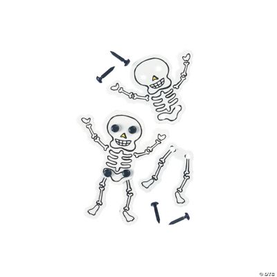 8 Skeleton Flat Brads
