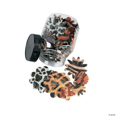 Animal Print Paper Flowers