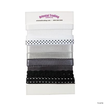 Black/White Ribbon Assortment