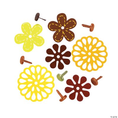 Fall Flower Flat Brads