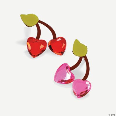 Cherry Rhinestone Brads