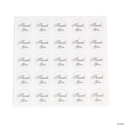 Silver “Thank You” Tags