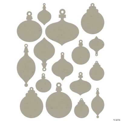 Chip Art Christmas Ornament Die Cuts
