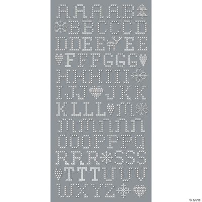 Scandia Jul White Cross Stitch Rub-Ons