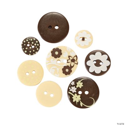 Monochromatic Brown Buttons