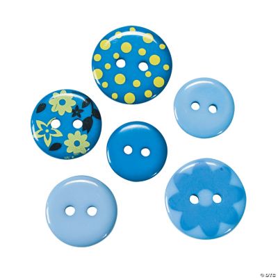 Monochromatic Blue Buttons
