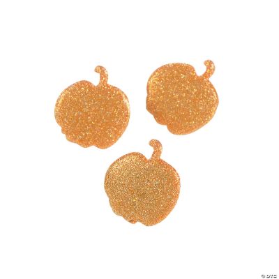 Glittered Pumpkin Brads