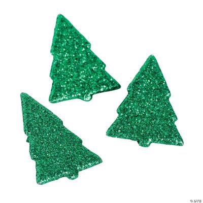 Glitter Christmas Tree Brads