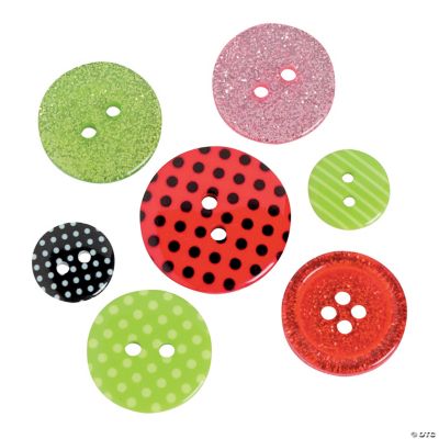 Bright Christmas Button Assortment