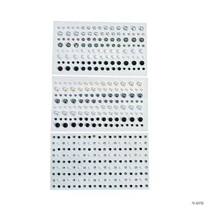 Self-Adhesive Black & White Pearl Jewels