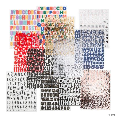 1294 Pc. Basic Alphabet Sticker Pack